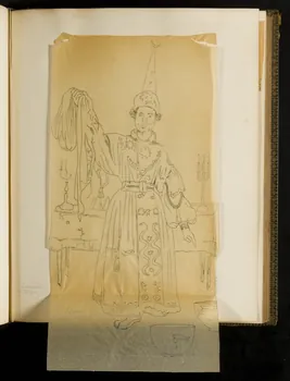 partie d'un ensemble de dessins L'enchanteur  Philippe 1968.102.5339.91 Photo Mucem