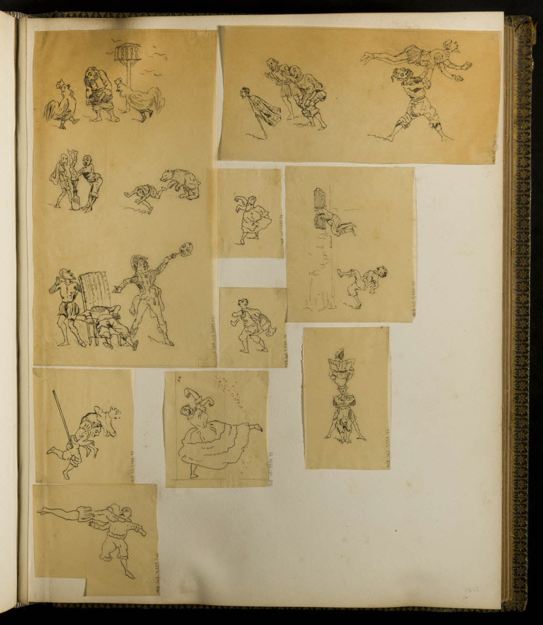 partie d'un ensemble de dessins Acteurs et acrobates 1968.102.5339.93 Photo Mucem