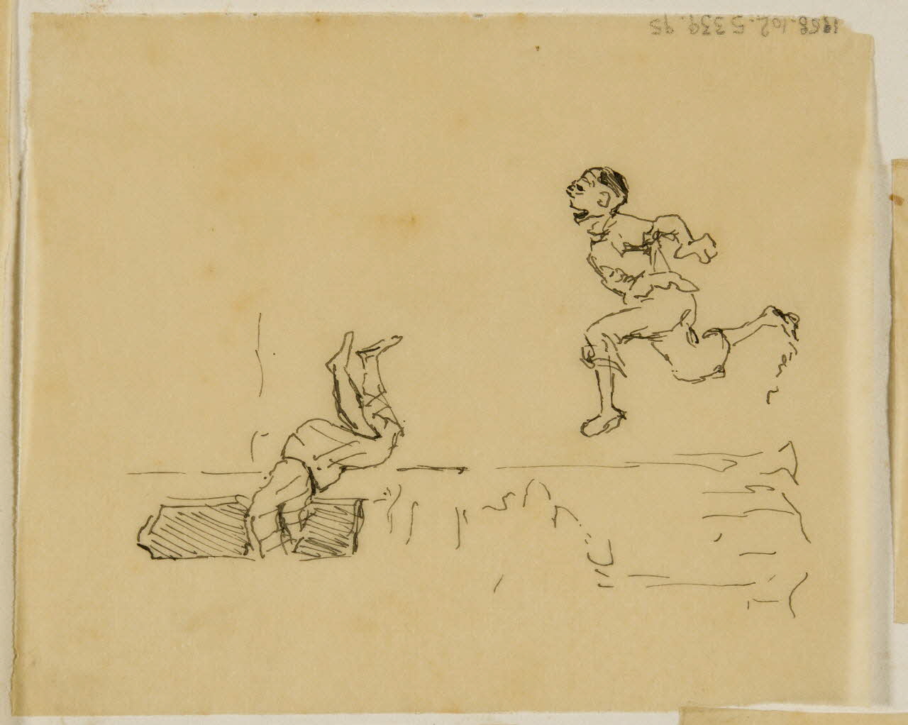 partie d'un ensemble de dessins Comédiens 1968.102.5339.95 Photo Mucem