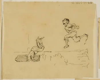 partie d'un ensemble de dessins Comédiens 1968.102.5339.95 Photo Mucem
