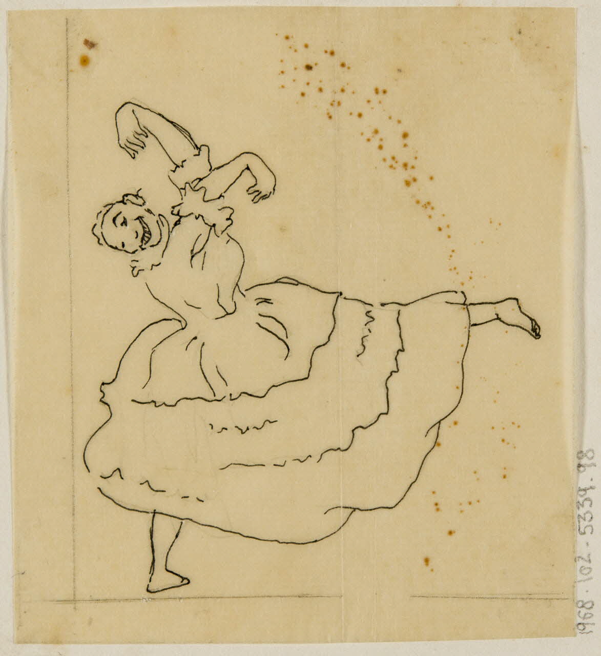 partie d'un ensemble de dessins Danseuse 1968.102.5339.98 Photo Mucem