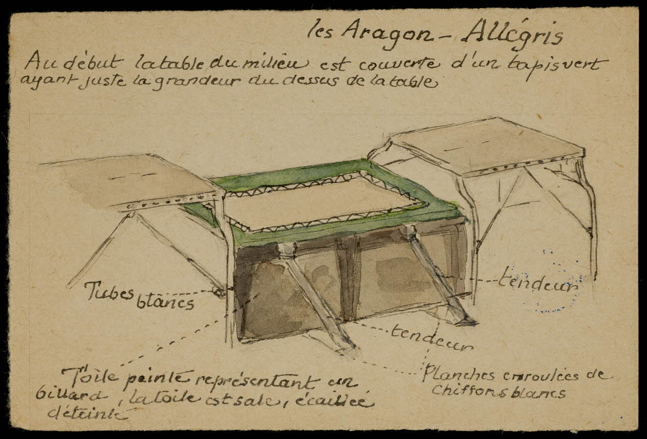 partie d'un ensemble de dessins Les Aragon - Allégris 1968.102.534 Photo Mucem
