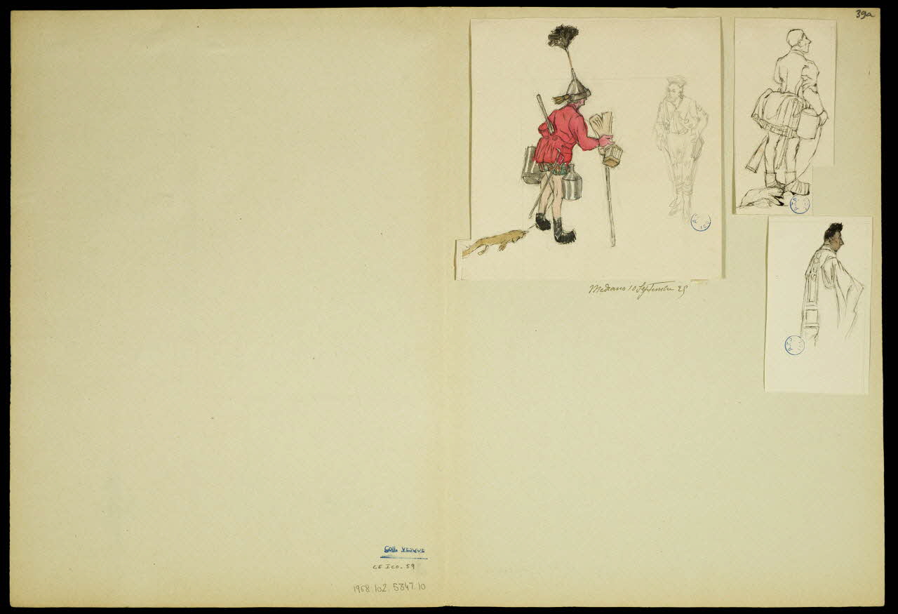 partie d'un ensemble de dessins Medrano 1968.102.5347.10 Photo Mucem