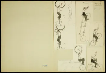 partie d'un ensemble de dessins Acrobates 1968.102.5347.14 Photo Mucem