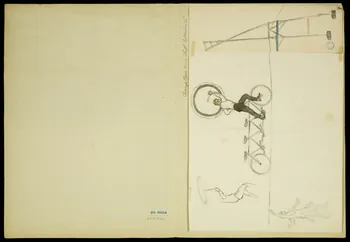 partie d'un ensemble de dessins Funambule 1968.102.5347.15 Photo Mucem
