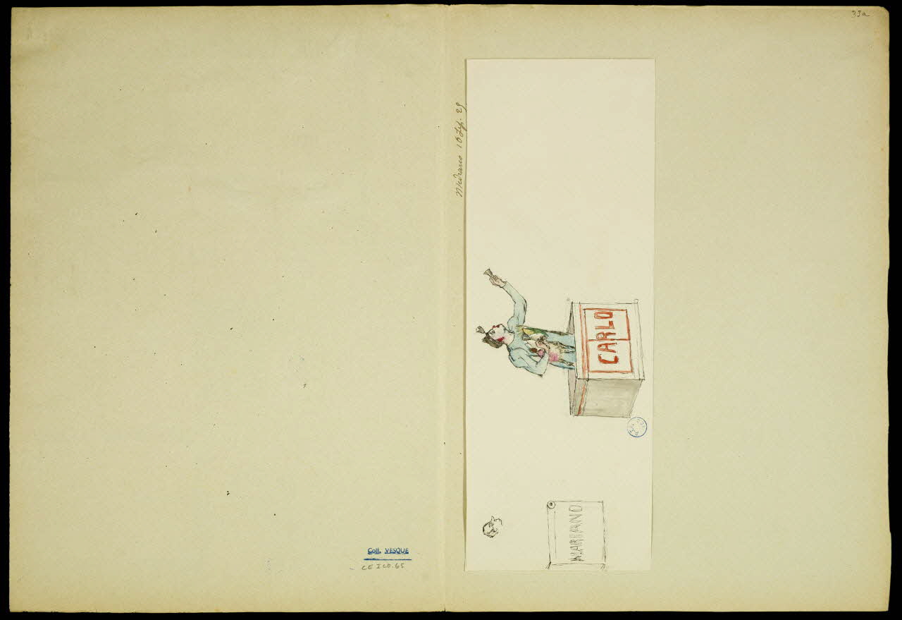 partie d'un ensemble de dessins Cirque d'Hiver 1968.102.5347.16 Photo Mucem
