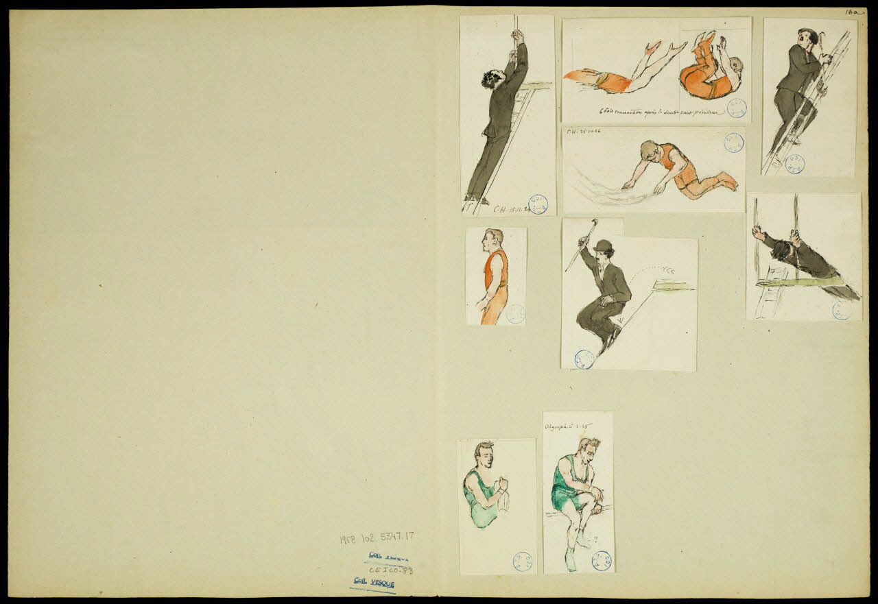partie d'un ensemble de dessins Acrobates 1968.102.5347.17 Photo Mucem