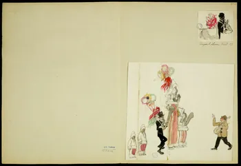 partie d'un ensemble de dessins Acrobates 1968.102.5347.17  Photo Mucem