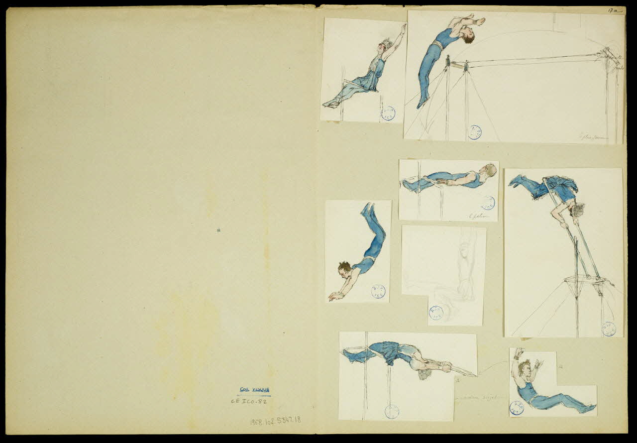 partie d'un ensemble de dessins Henriquez 1968.102.5347.18 Photo Mucem