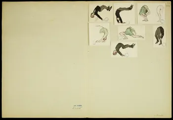 partie d'un ensemble de dessins Spectacle équestre 1968.102.5347.19 Photo Mucem