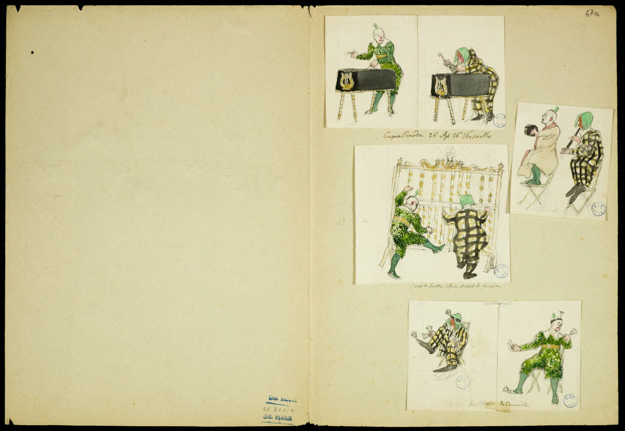 partie d'un ensemble de dessins Cirque Pinder 1968.102.5347.2 Photo Mucem