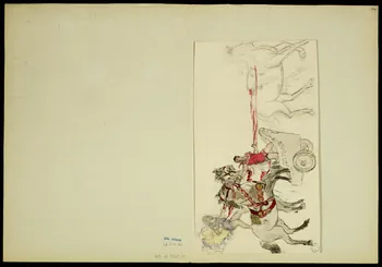 partie d'un ensemble de dessins Les Travellis 1968.102.5347.20 Photo Mucem