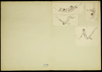 partie d'un ensemble de dessins Trapézistes 1968.102.5347.23  Photo Mucem