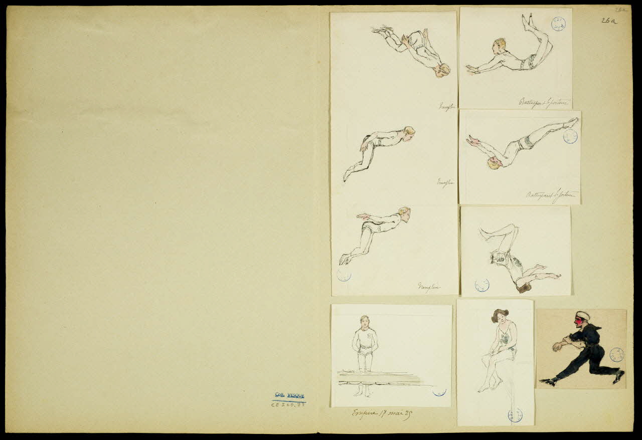 partie d'un ensemble de dessins Acrobates 1968.102.5347.24 Photo Mucem