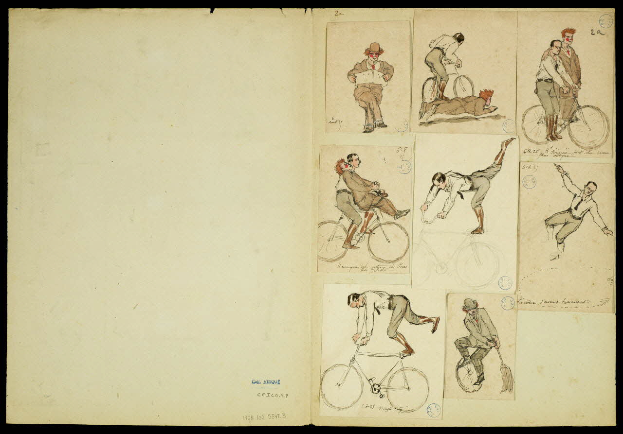 partie d'un ensemble de dessins Cirque de Paris 1968.102.5347.3 Photo Mucem