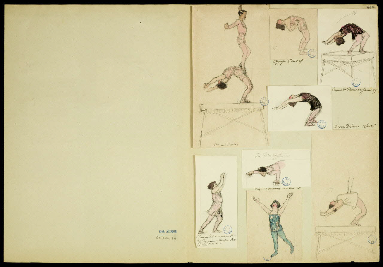 partie d'un ensemble de dessins Cirque de Paris 1968.102.5347.5 Photo