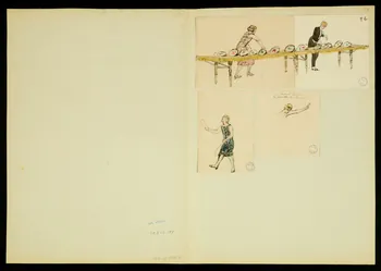 partie d'un ensemble de dessins Numéros d'acrobates et jongleurs 1968.102.5349.10 Photo