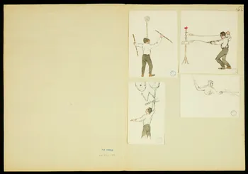 partie d'un ensemble de dessins Numéros d'acrobates 1968.102.5349.13 Photo