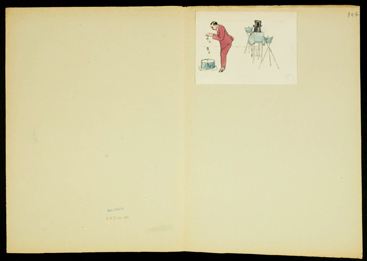 partie d'un ensemble de dessins Numéro d'un jongleur 1968.102.5349.15 Photo