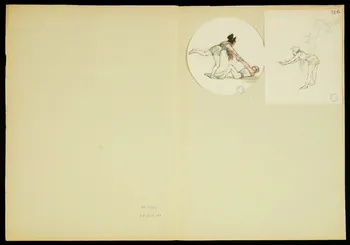 partie d'un ensemble de dessins Numéro d'acrobates 1968.102.5349.17 Photo
