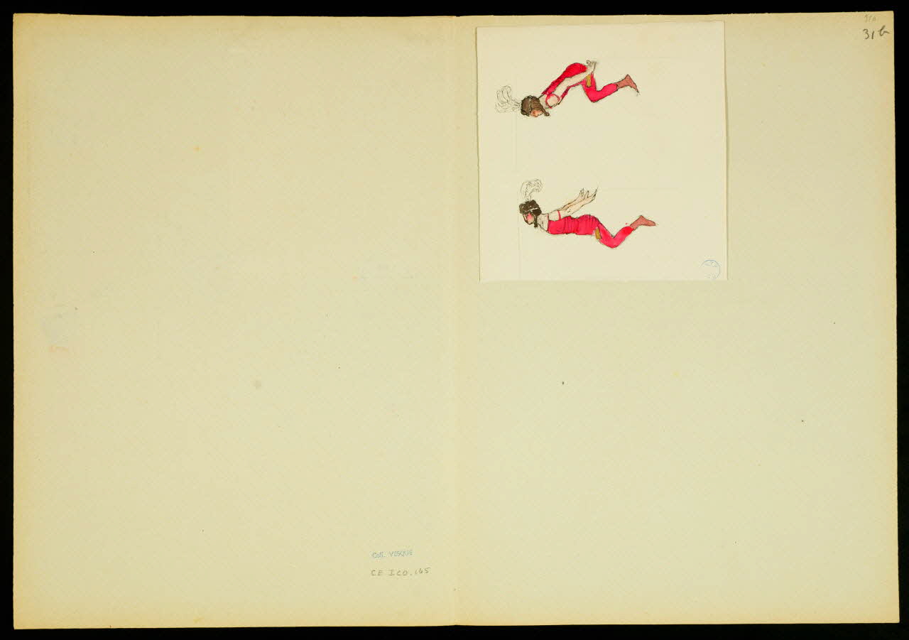 partie d'un ensemble de dessins Numéros d'acrobates et jongleur 1968.102.5349.19 Photo