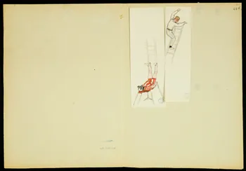 partie d'un ensemble de dessins Numéros d'acrobates et trapéziste 1968.102.5349.23 Photo