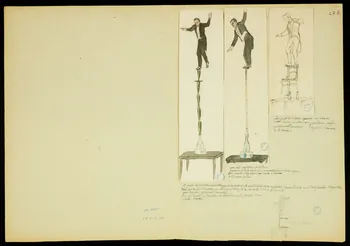 partie d'un ensemble de dessins Numéros d'équilibrites et jongleur 1968.102.5349.24 Photo