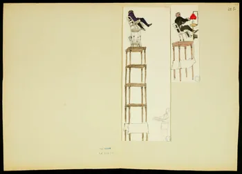 partie d'un ensemble de dessins Numéros d'équilibristes 1968.102.5349.26 Photo