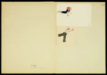 partie d'un ensemble de dessins Numéros de clowns et d'acrobates 1968.102.5349.7  Photo