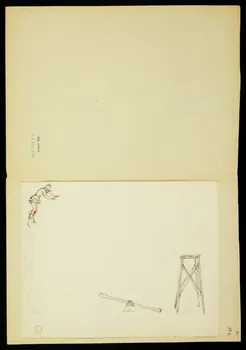 partie d'un ensemble de dessins Numéros d'acrobate et de clowns 1968.102.5351.11  Photo