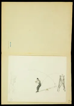 partie d'un ensemble de dessins Numéros d'acrobates et de clowns 1968.102.5351.12 Photo