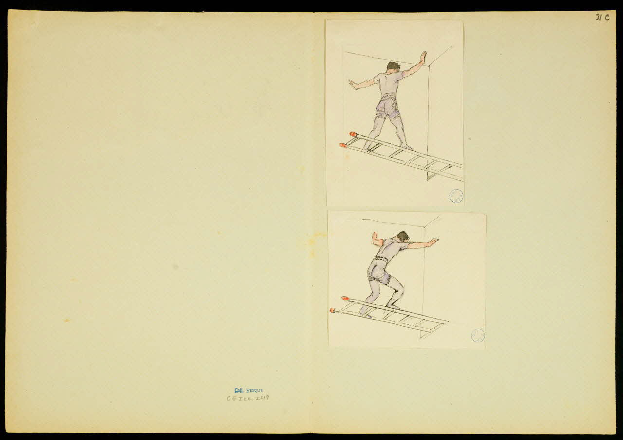 partie d'un ensemble de dessins Numéros d'acrobates 1968.102.5351.19 Photo
