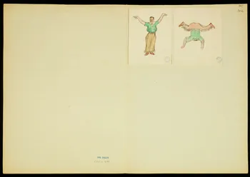 partie d'un ensemble de dessins Numéros d'un cow-boy et d'une écuyère 1968.102.5351.20 Photo