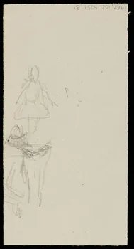 partie d'un ensemble de dessins Esquisse de personnage 1968.102.5351.31 Photo