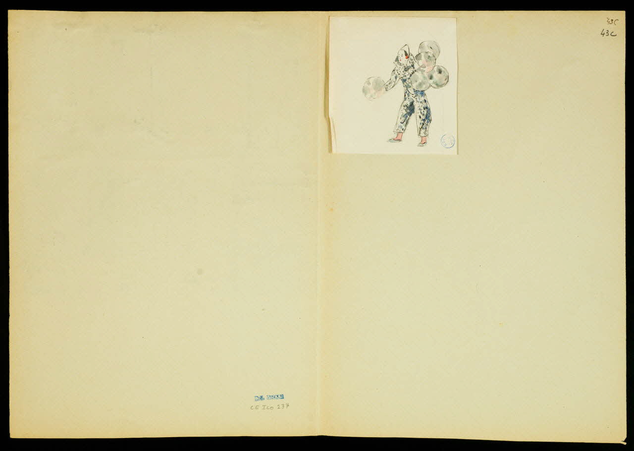 partie d'un ensemble de dessins Numéros de clowns 1968.102.5351.7 Photo