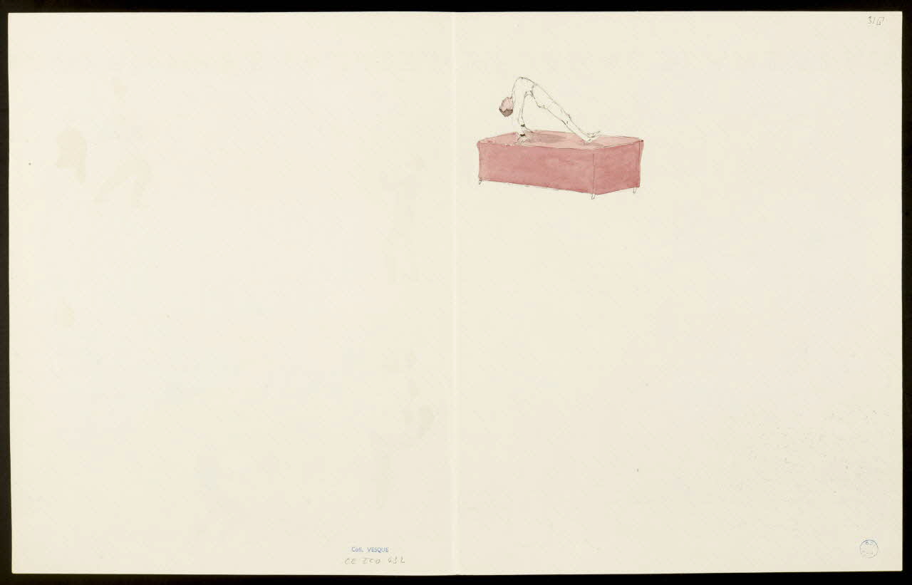 partie d'un ensemble de dessins Acrobate et jongleur 1968.102.5355.15 Photo