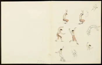 partie d'un ensemble de dessins Numéro de voltige et funambule 1968.102.5355.3 Photo