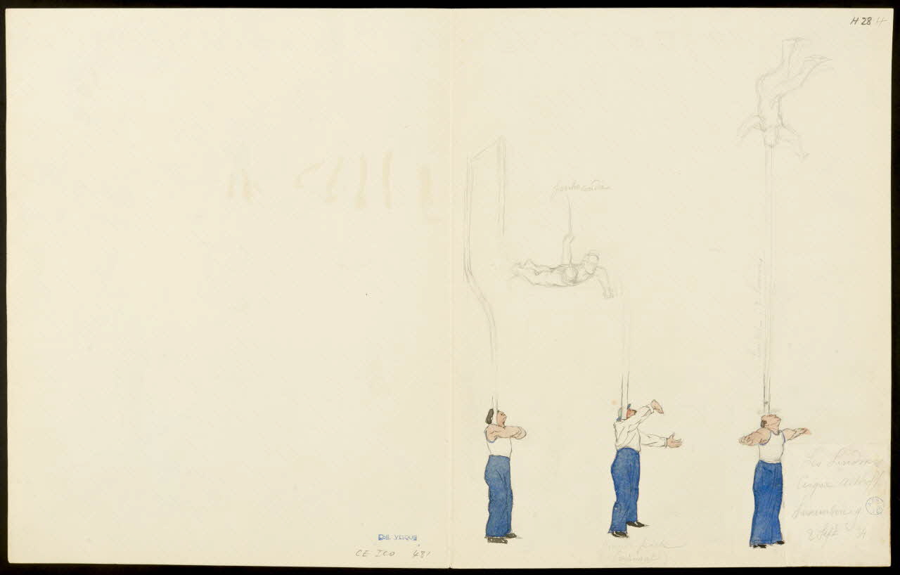 partie d'un ensemble de dessins Eléphants d'Althoff 1968.102.5356.20 Photo
