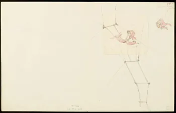 partie d'un ensemble de dessins Cirque de Paris 3 Janv 29 1968.102.5356.22 Photo