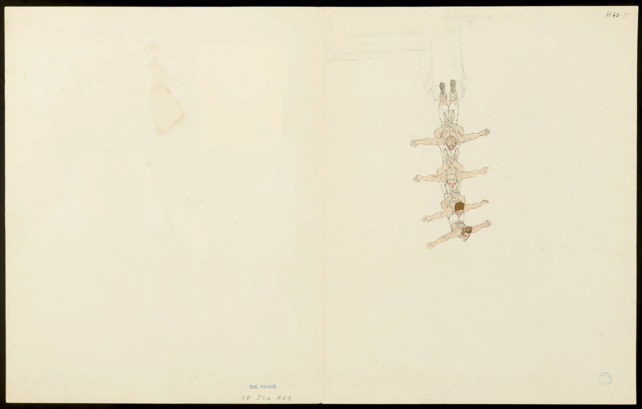 partie d'un ensemble de dessins les Braggars _ 20.1.34 1968.102.5356.8 Photo