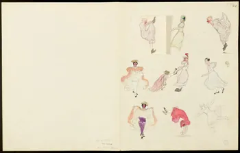 partie d'un ensemble de dessins les Braggars _ 20.1.34 1968.102.5356.8 Photo