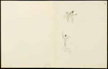partie d'un ensemble de dessins Numéros de monocycles et d'équilibristes 1968.102.5356.9 Photo