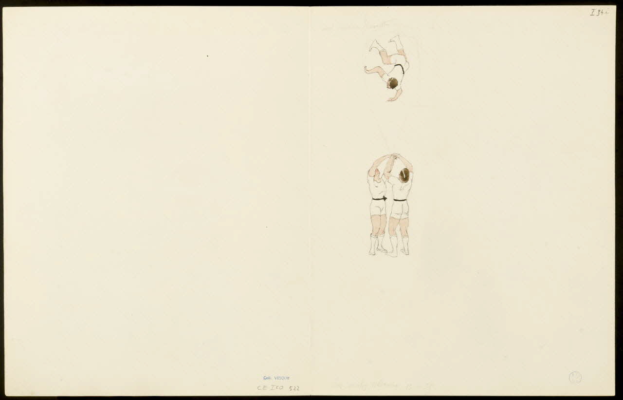 partie d'un ensemble de dessins Les Ronchy Medrano 13.4.35 1968.102.5357.15 Photo