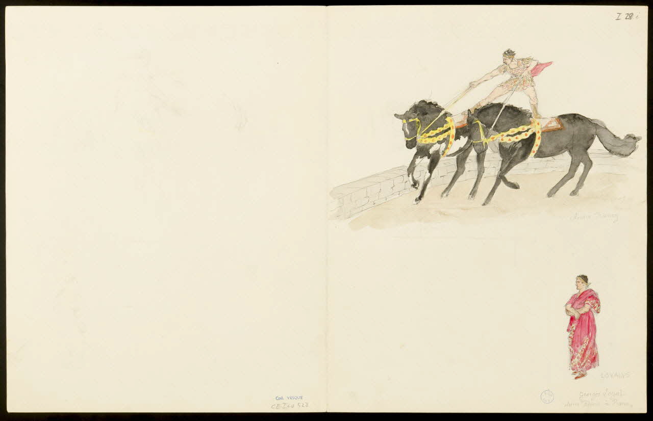 partie d'un ensemble de dessins Georges Loyal  dans ""Rhum à Rome" 1968.102.5357.21 Photo