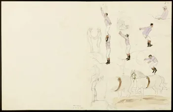 partie d'un ensemble de dessins frères Reinsch  Medrano 18 sep 37 1968.102.5357.9  Photo