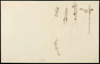 partie d'un ensemble de dessins Trapézistes 1968.102.5358.15  Photo