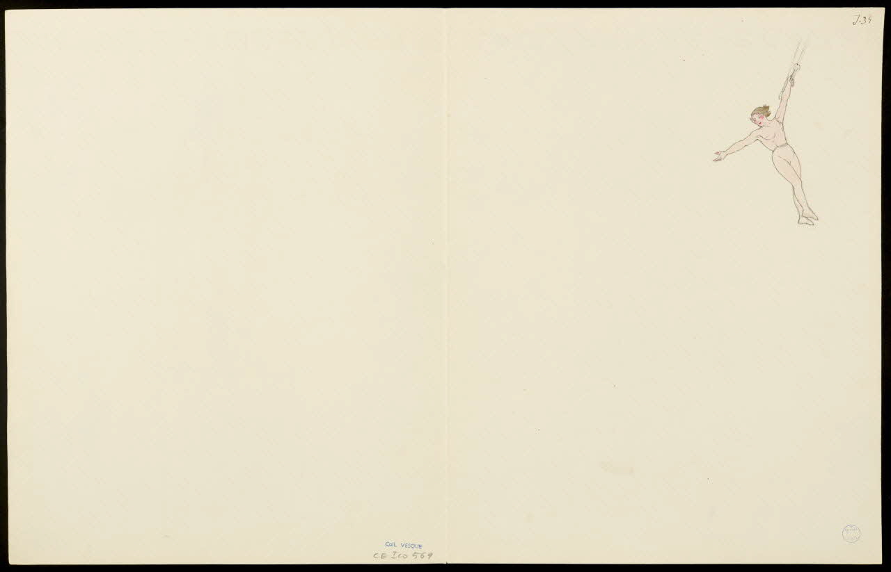 partie d'un ensemble de dessins Trapéziste et jongleurs 1968.102.5358.16 Photo