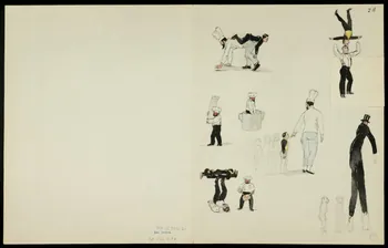 partie d'un ensemble de dessins Numéros d'acrobates 1968.102.5358.20  Photo