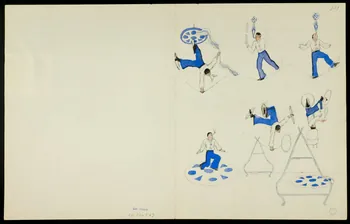 partie d'un ensemble de dessins Numéros d'acrobates 1968.102.5358.20  Photo