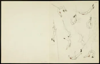 partie d'un ensemble de dessins Numéros d'acrobates 1968.102.5358.24  Photo
